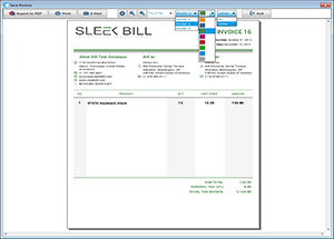 sleek invoice